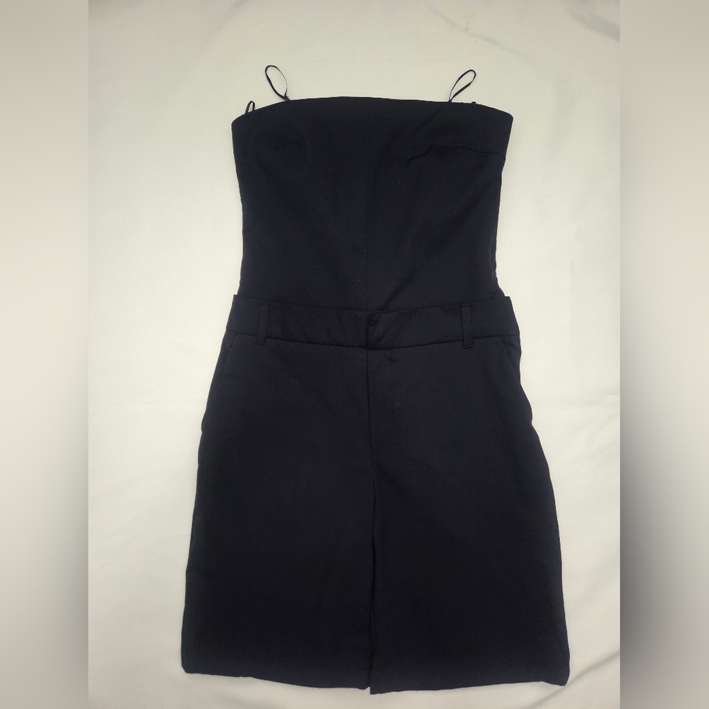 Zara Midnight Blue Strapless Jumpsuit